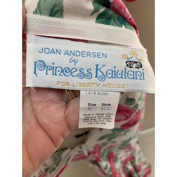 VTG Princess Kaiulani Hawaiian Liberty Dress Size 6 - Picture 8 of 11